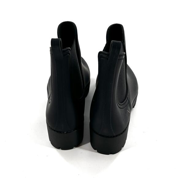 Jeffrey Campbell Forecast Rain Boots 10 Black NWOT Ankle Wellies Waterproof - Picture 3 of 7